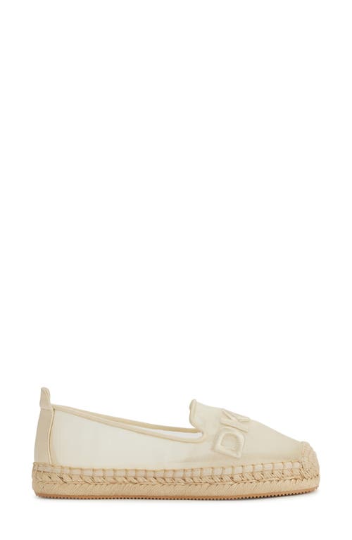 Dkny Mallandra Logo Espadrille In Bone