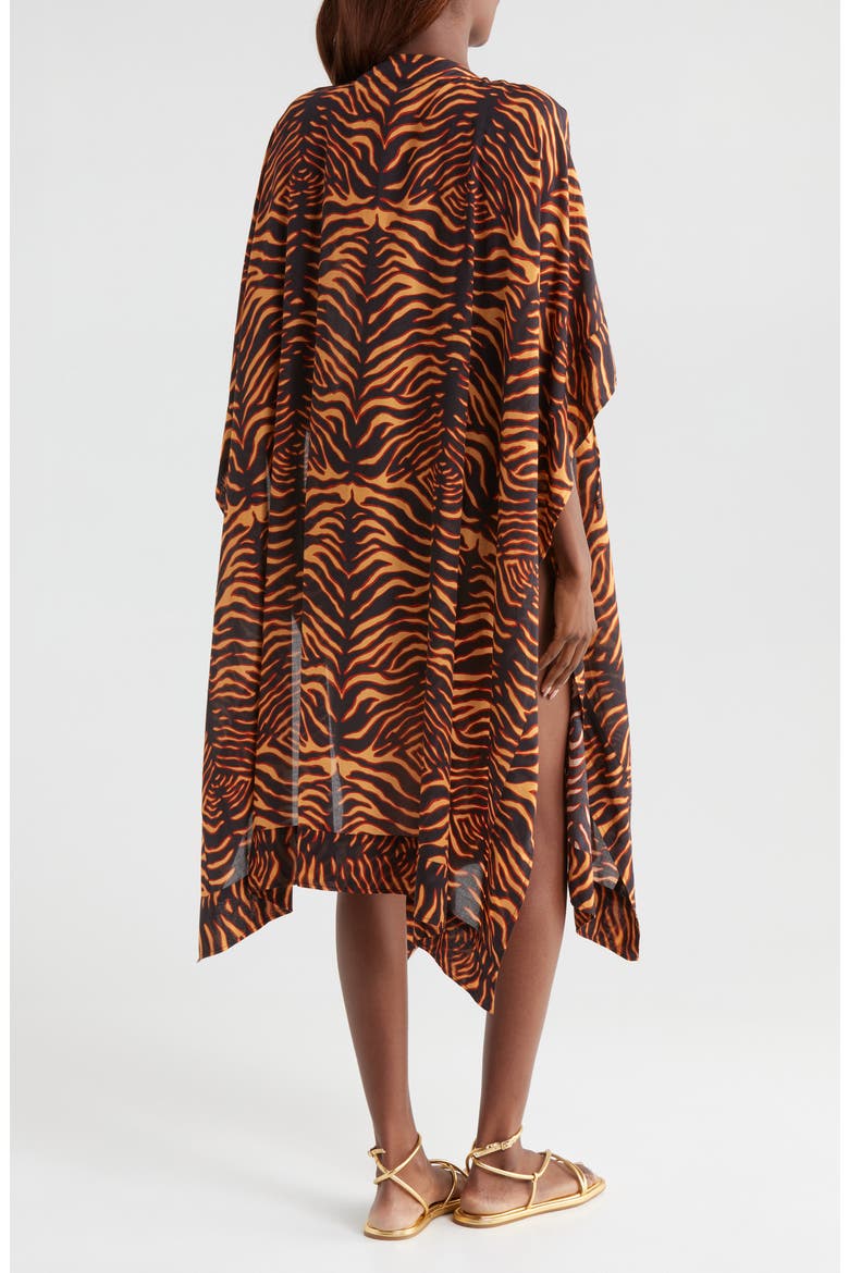 Estelle Laced Cover-Up Caftan, Alternate, color, TIGRE