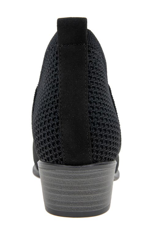 Esprit Tory Open Knit Ankle Bootie In Black Knit