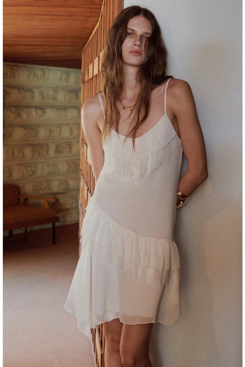 Sieni Lace Detail Dress, Alternate, color, ECRU