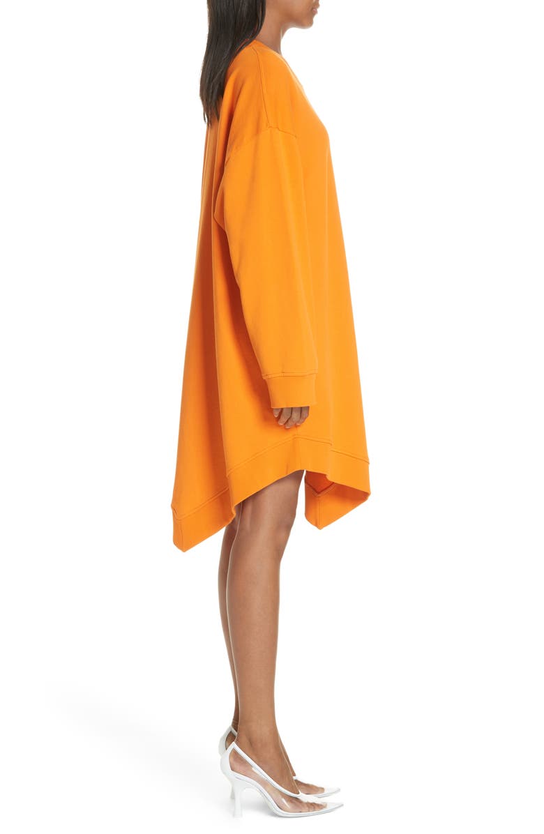 MM6 Maison Margiela Point Hem Sweatshirt Dress, Alternate, color, 
