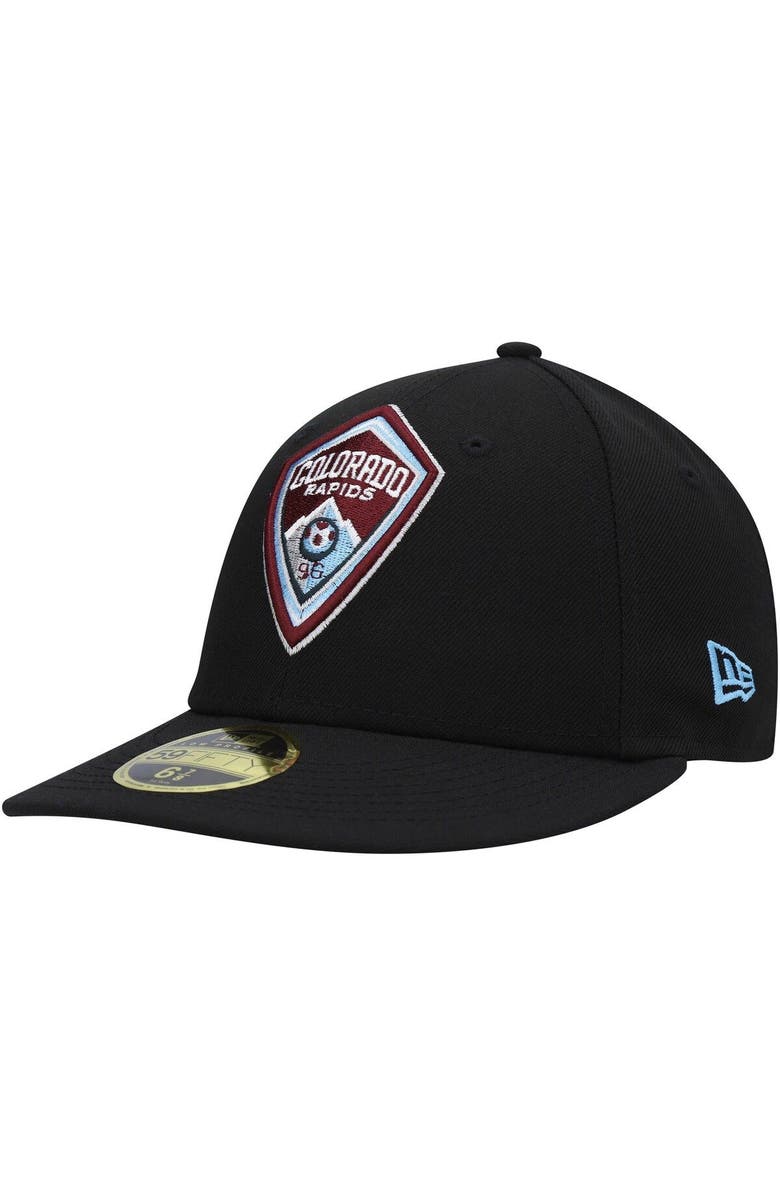 New Era Men's New Era Black Colorado Rapids Primary Logo Low Profile 59FIFTY Fitted Hat, Main, color, Black