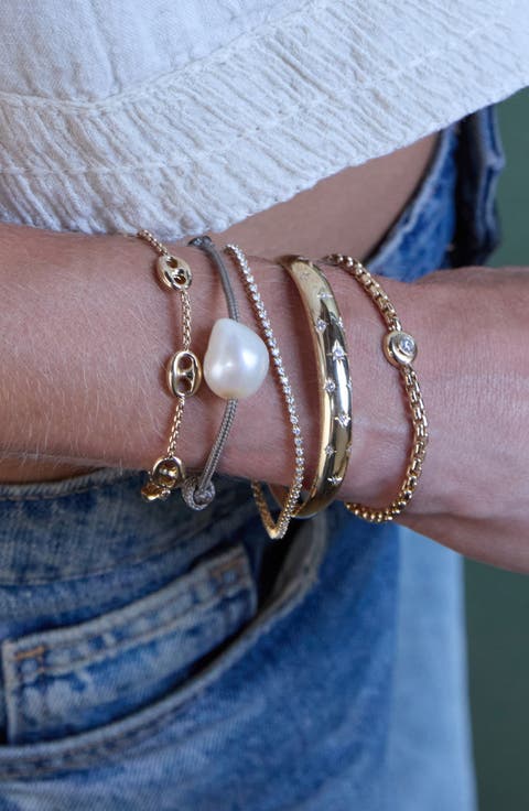 Paracord Cultured Pearl Bracelet