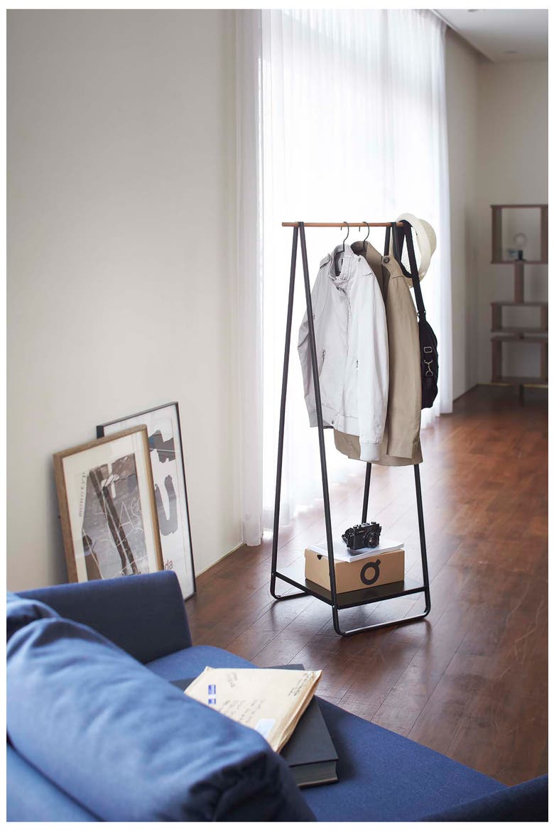 Freestanding Hanging Rack, Alternate, color, BLACK