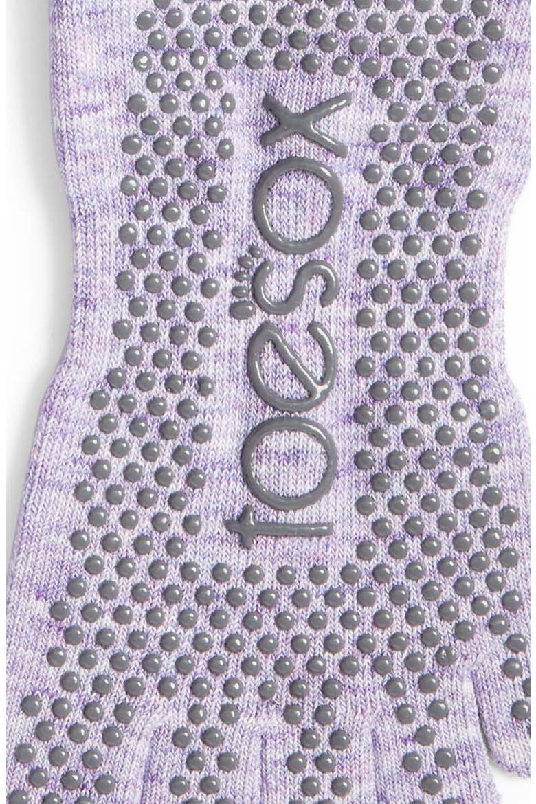ToeSox 2-Pack Low Rise Full Toe Gripper Socks, Alternate, color, ASSORTED