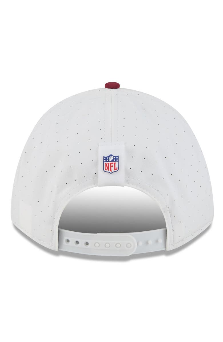 New Era Men's New Era White/Burgundy Washington Commanders 2025 NFL Training Camp A-Frame 9FORTY Adjustable Hat, Alternate, color, White