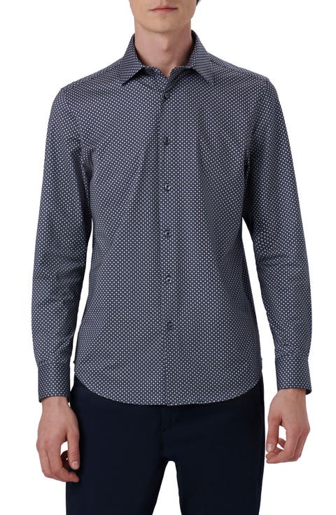 James OoohCotton® Dot Print Button-Up Shirt
