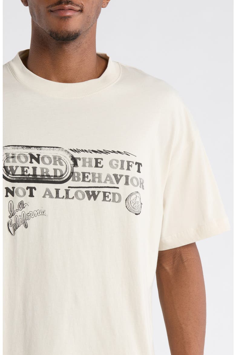 Weird Behavior Graphic T-Shirt, Alternate, color, TAUPE