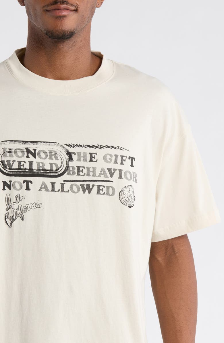 HONOR THE GIFT Weird Behavior Graphic T-Shirt, Alternate, color, Taupe