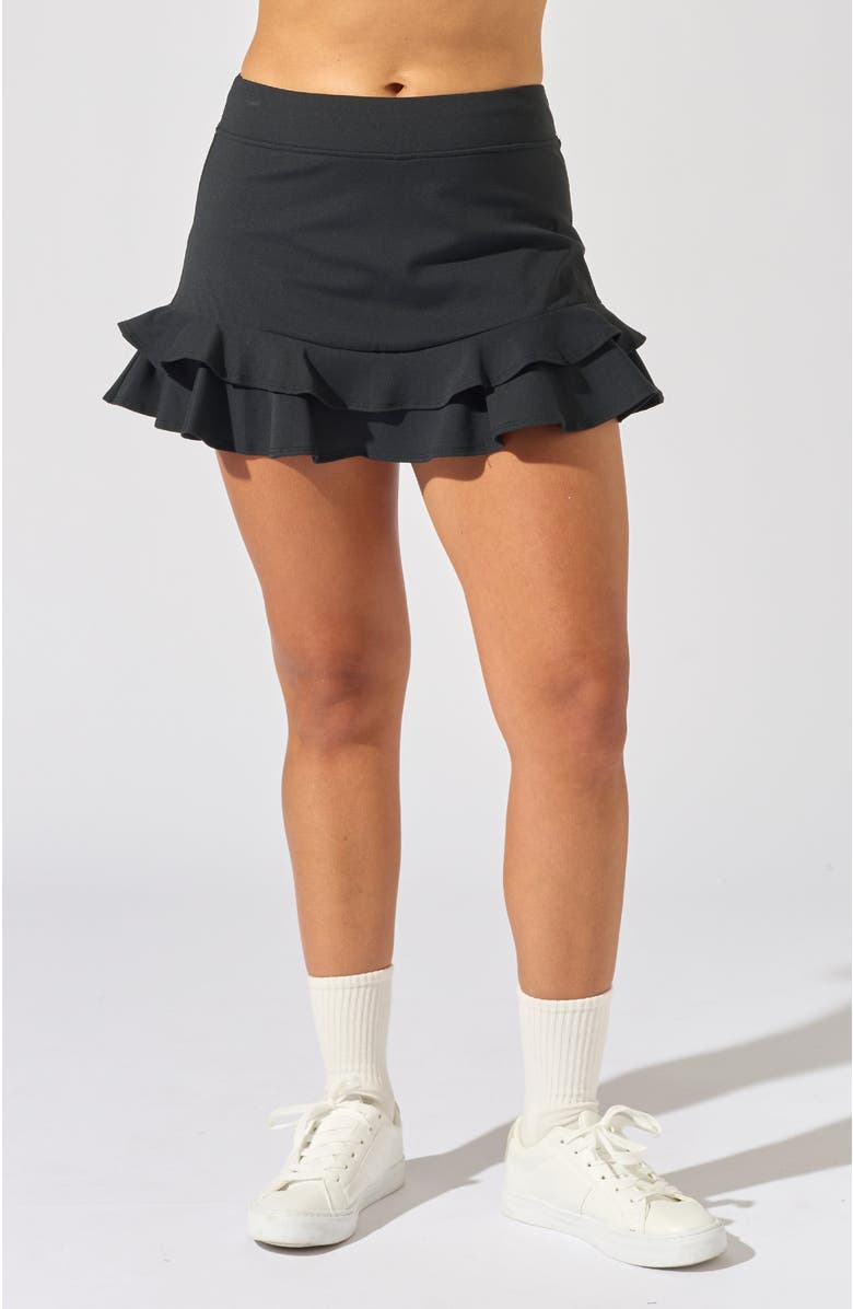 Bobbe Active Deuce Skirt, Main, color, Black