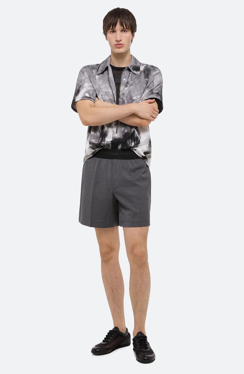 Helmut Lang Zip Scribble Shirt, Alternate, color, 