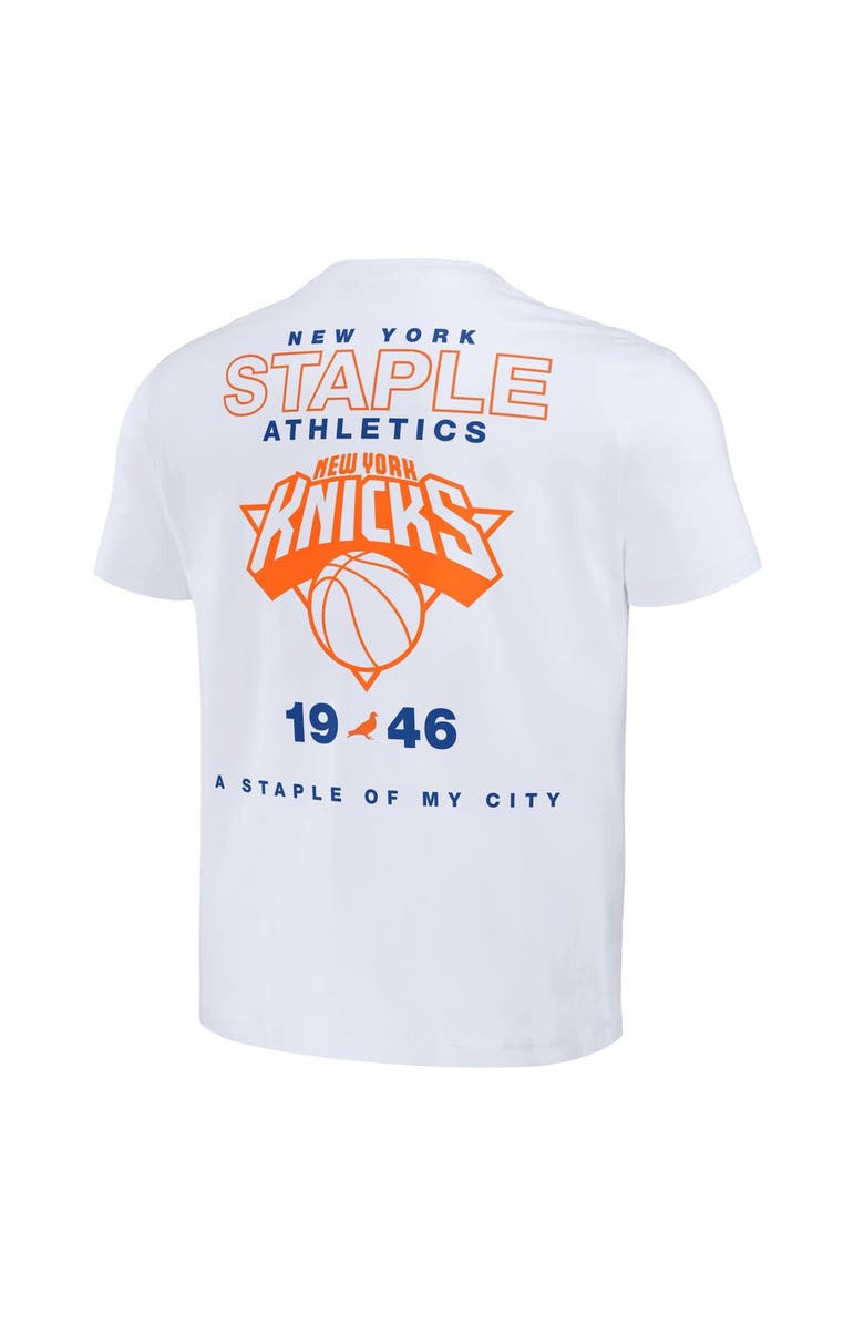 STAPLE Men's NBA x Staple Cream New York Knicks Home Team T-Shirt, Alternate, color, 
