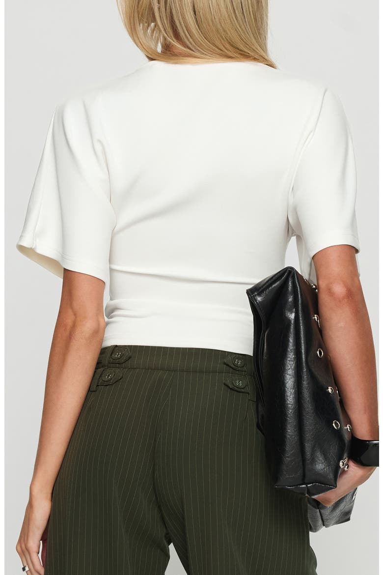 Arazia Crop Dolman Sleeve Knit Top, Alternate, color, WHITE