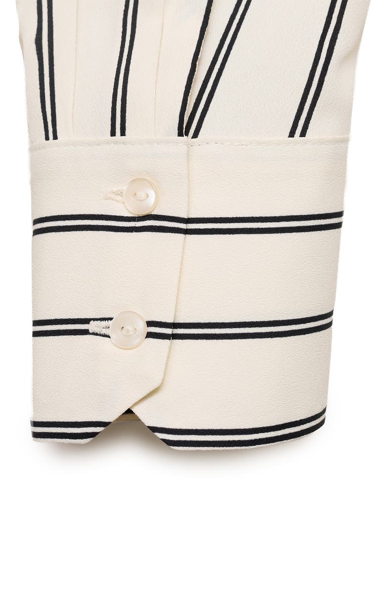 MANGO Print Button-Up Shirt, Alternate, color, Ecru