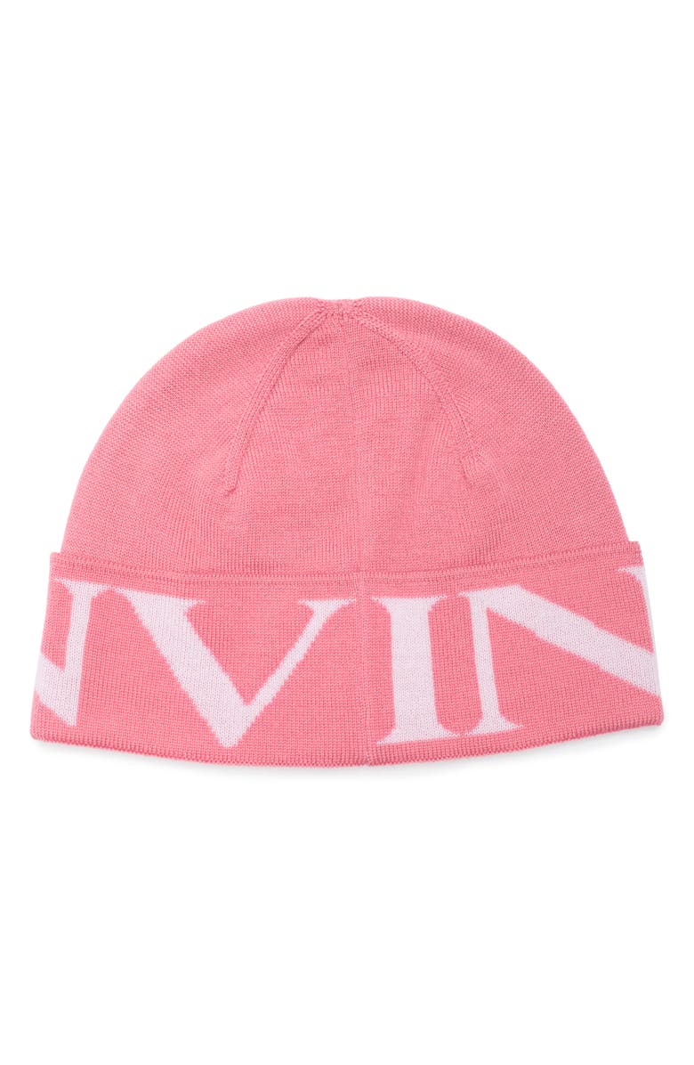 Lanvin Logo Wool Beanie, Alternate, color,