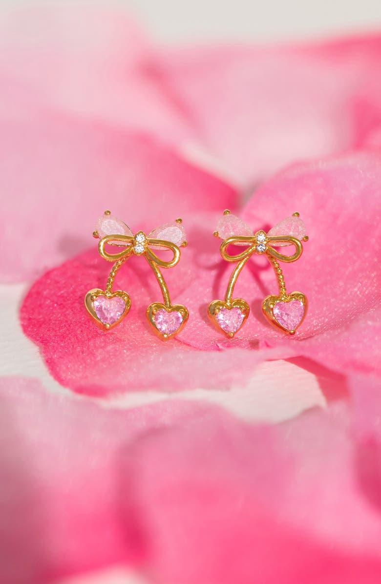 Girls Crew Cherry Pie Stud Earrings, Alternate, color, 