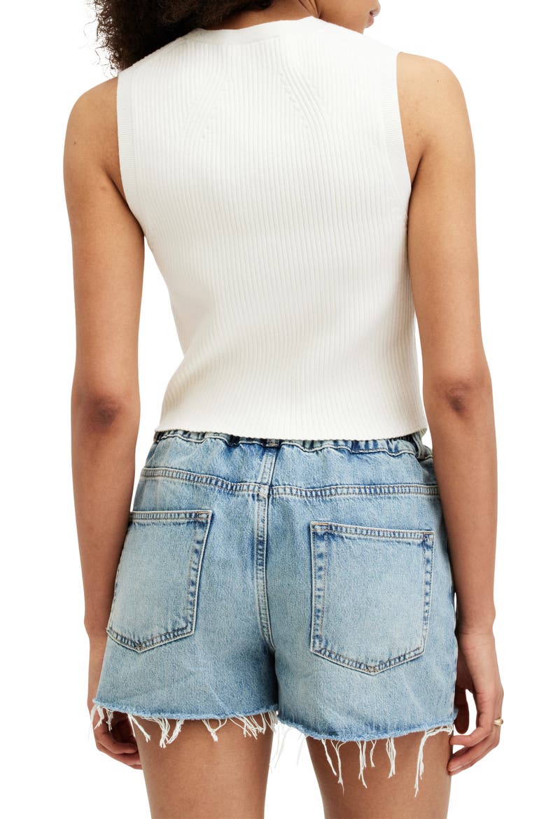 Cruz Rib Vest, Alternate, color, CHALK WHITE