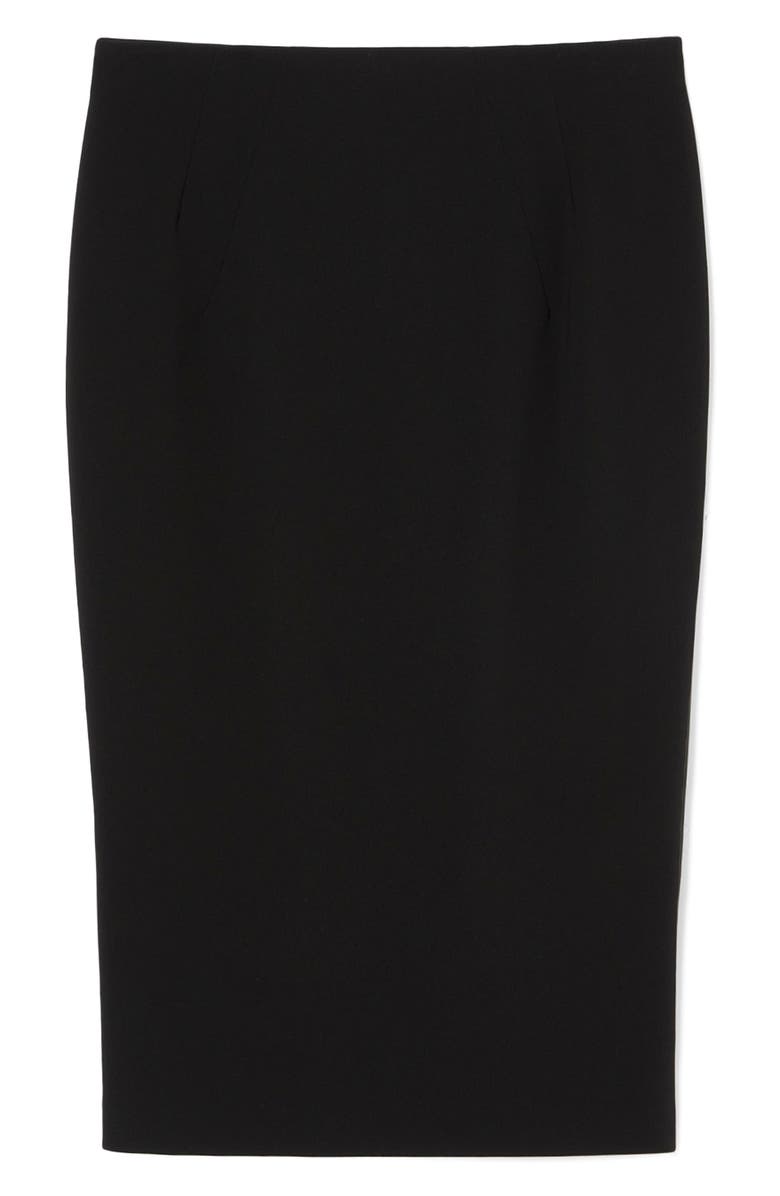 Marina Rinaldi Osaka Cady Pencil Skirt, Alternate, color, Black