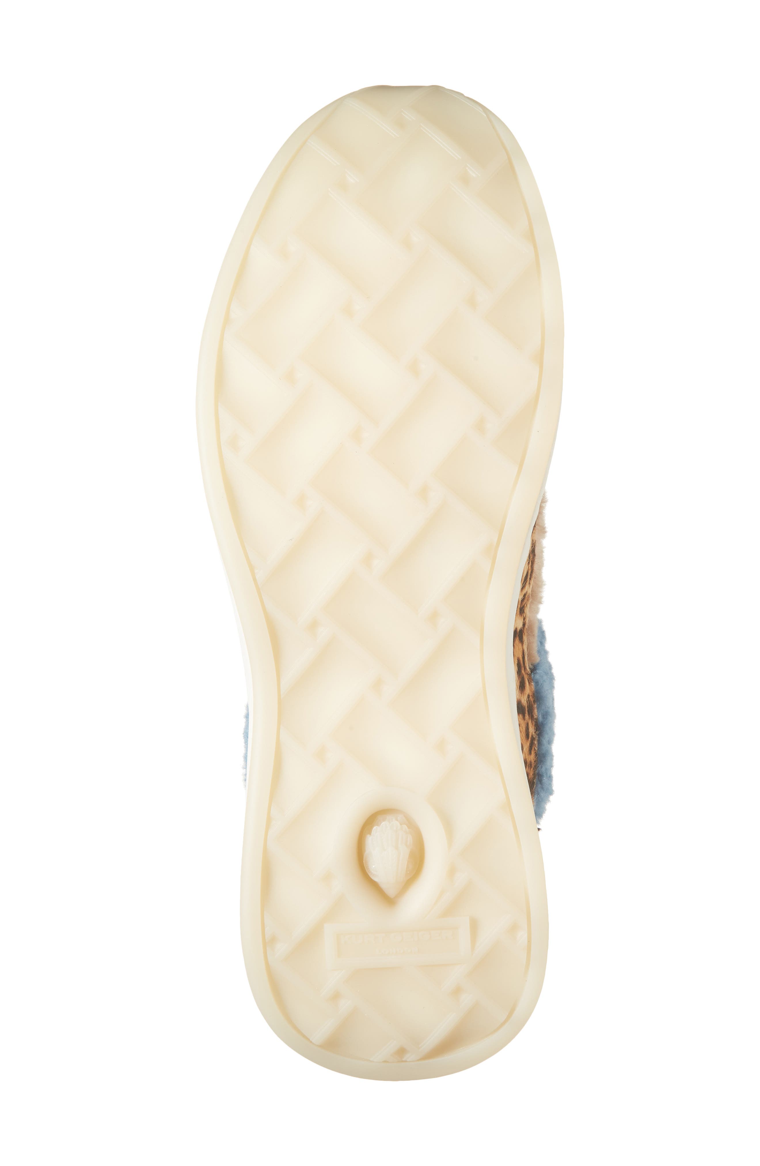Kurt Geiger London Kensington Faux Shearling Panel Sneaker, Alternate, color, Brown/ Oth