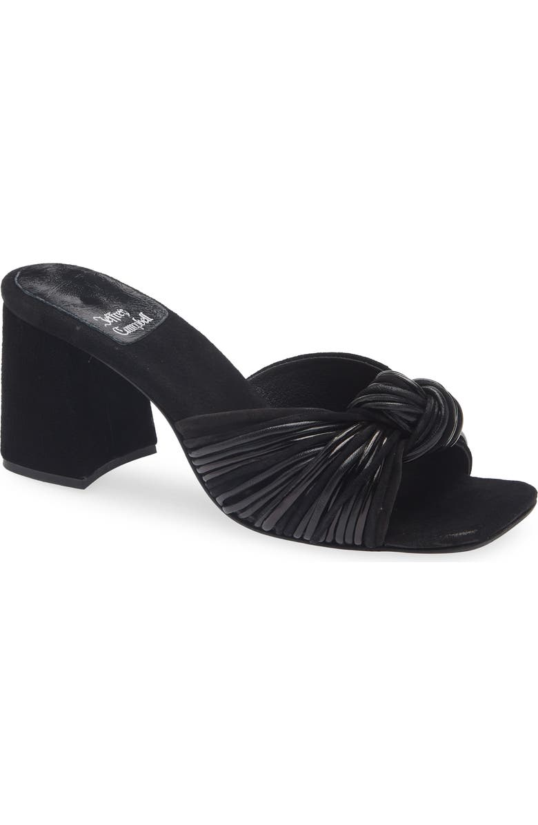 Jeffrey Campbell Melonger Slide Sandal, Main, color, Black Suede Combo