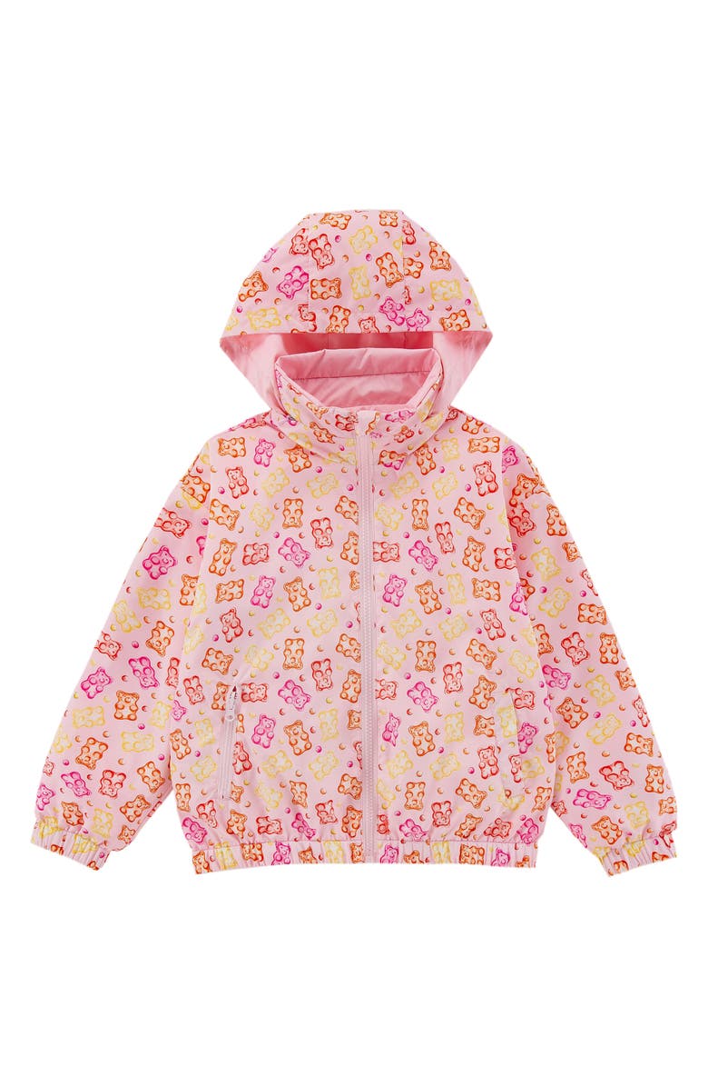 CALONIE Kids' Max Rain Water Repellent Reversible Windbreaker, Main, color, Pink