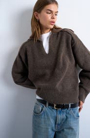 Topshop Johnny Collar Sweater