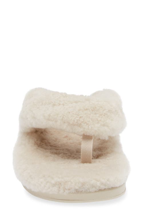 Olukai Kipea Heu Genuine Shearling Slide Sandal