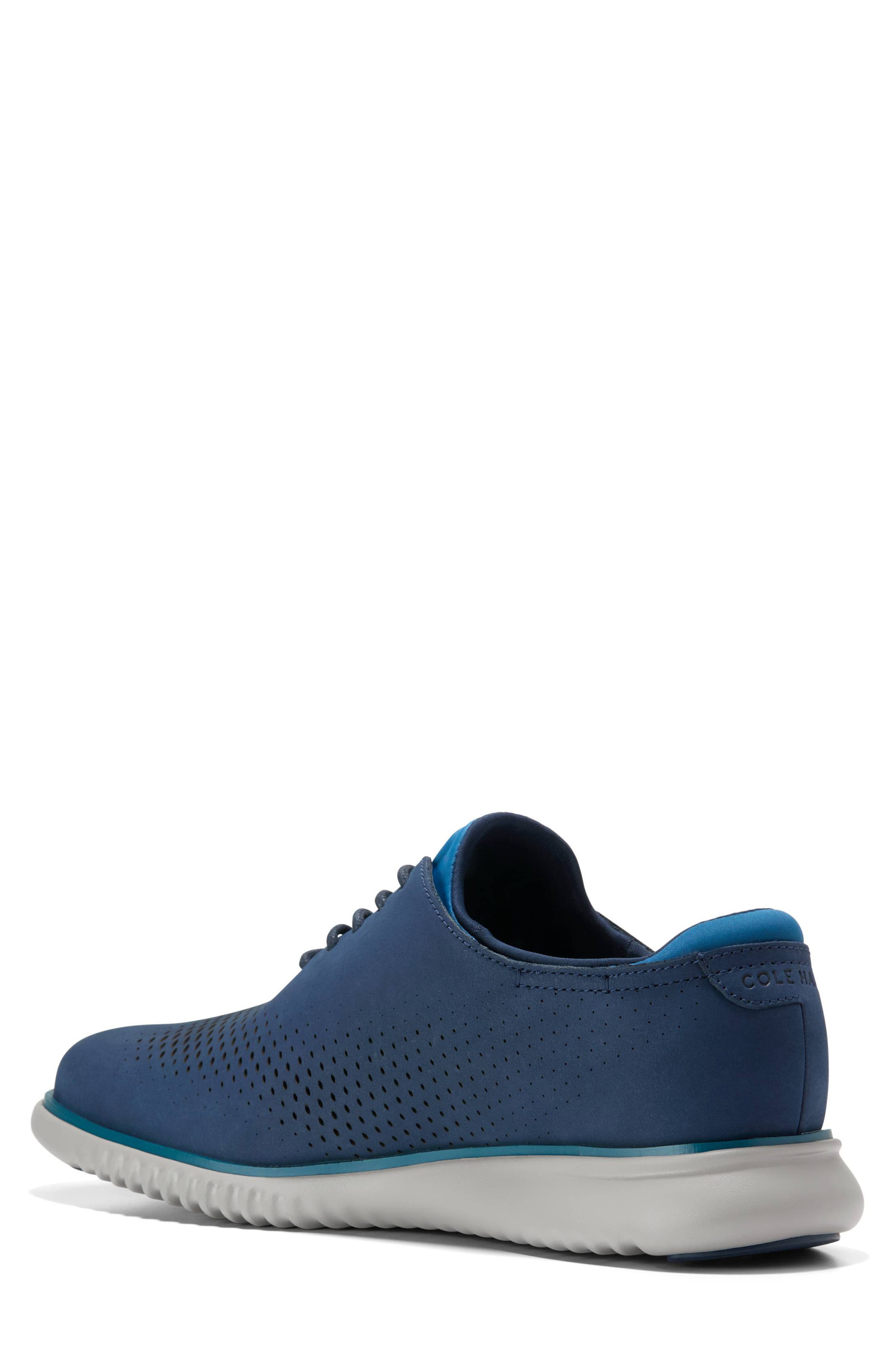 Cole Haan 2.ZeroGrand Laser Wing Derby, Alternate, color, Midnight Moon Nubuck