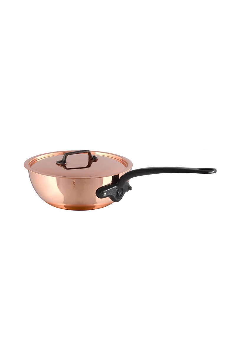 M150C CURVED SPLAYED SAUTE PAN, Main, color, COPPER