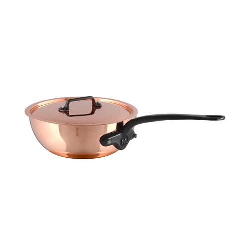 M'150 Ci Curved Splayed Saute Pan With Lid, 8 Inch