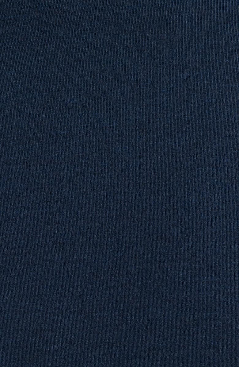 Nordstrom Knit Button-Up Shirt, Alternate, color, Navy Iris Heather