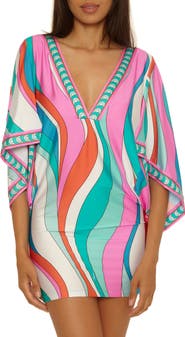 Trina Turk Apollo V-Neck Cover-Up Tunic