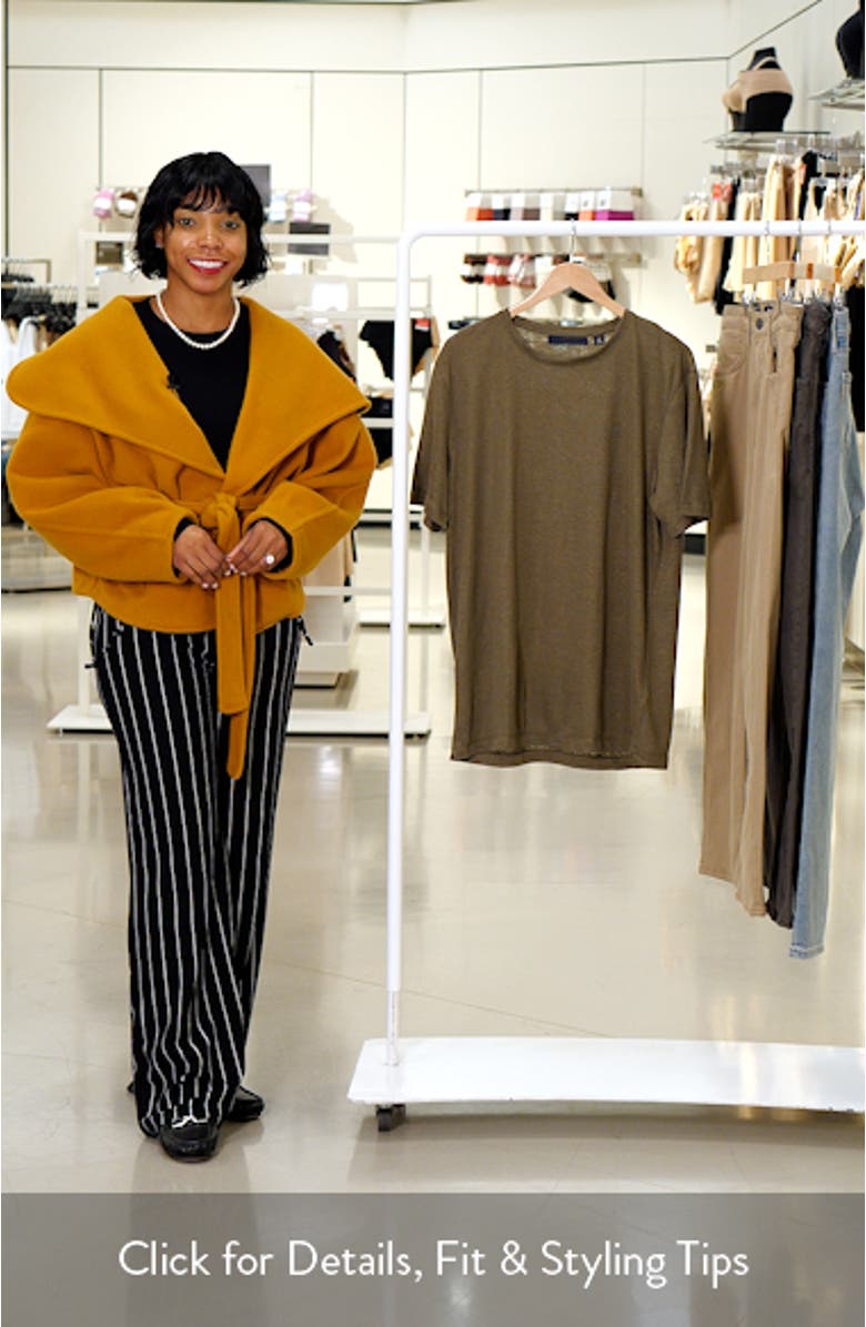 x Beckham Taut Linen T-Shirt, sales video thumbnail