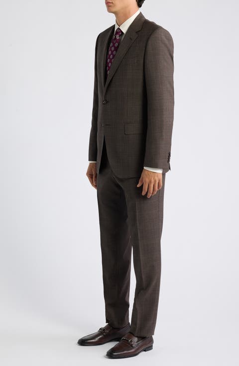 Huge Glen Plaid Wool Suit