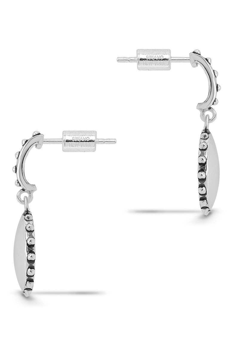 Beaded Medal Drop Earrings, Alternate, color, SILVER