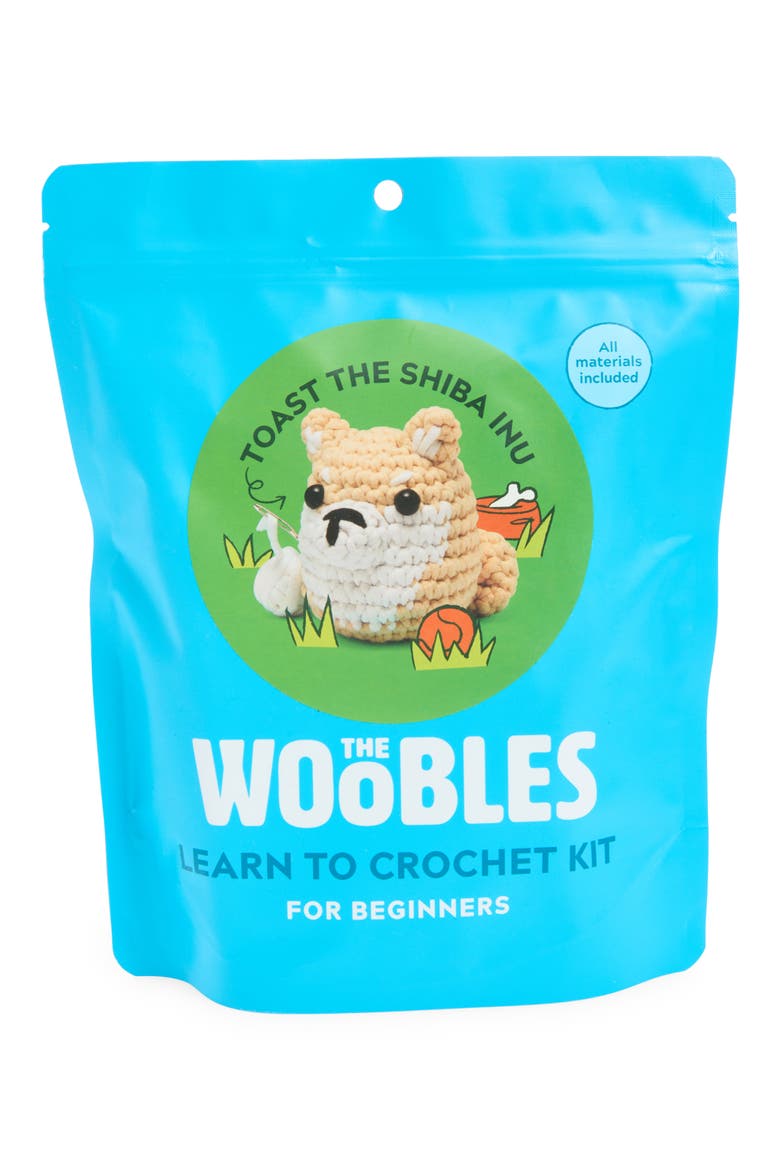 Shiba Inu Learn to Crochet Kit, Main, color, BEIGE