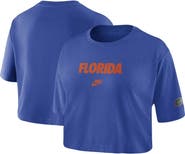 Nike Women's Nike Royal Florida Gators Wordmark Cropped T-Shirt