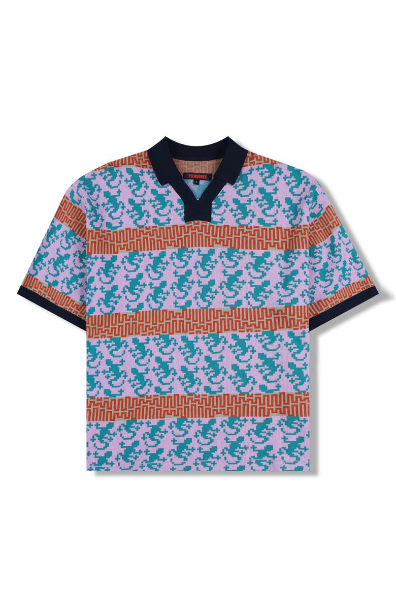 PLEASURES Gecko Jacquard Polo, Alternate, color, 