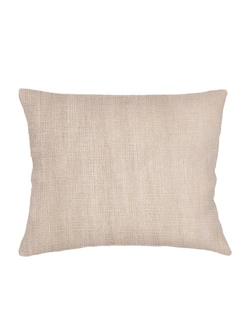 Anaya So Soft Linen Dutch Euro Pillow With Down Insert In Warm Beige