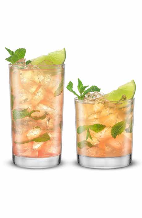 Alain Set of 8 DOF & Highball Glasses