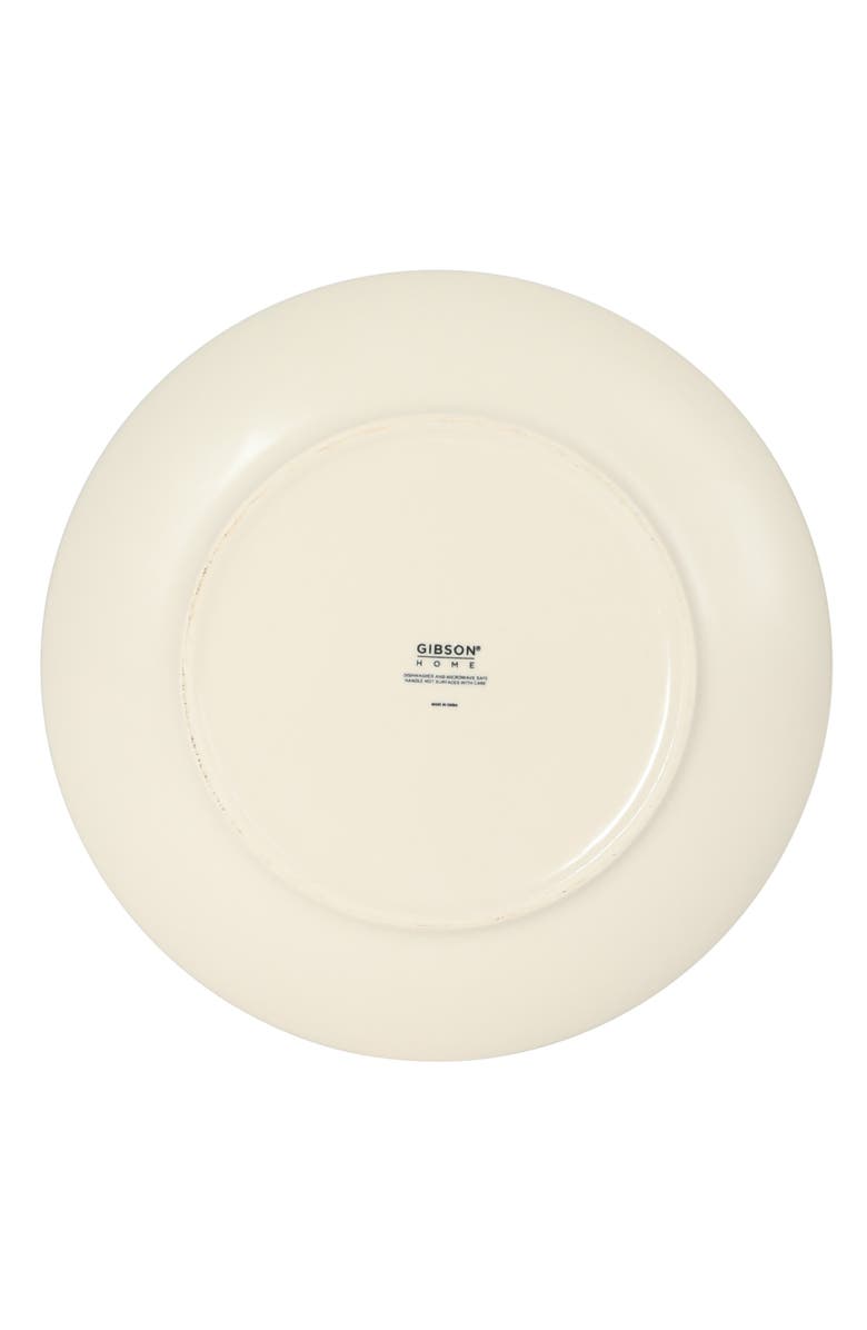 Gibson Home Admiral Hall 12-Piece Matte Stoneware Dinnerware Set, Alternate, color, Blue