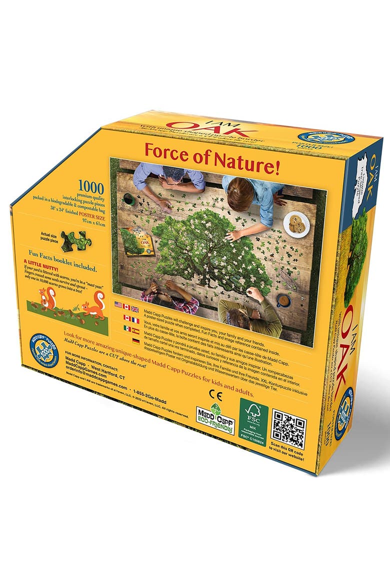 I Am Oak 1000 Piece Tree Shaped Jigsaw Puzzle, Alternate, color, Multicolored