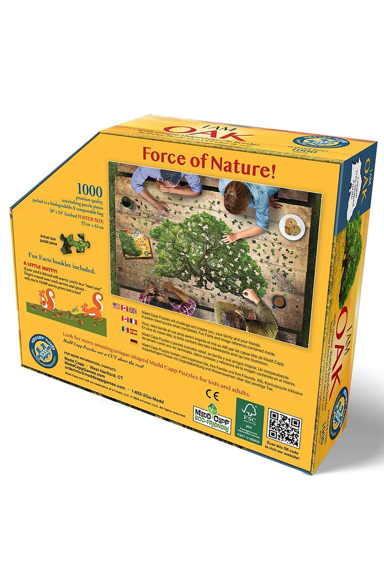 Madd Capp I Am Oak 1000 Piece Tree Shaped Jigsaw Puzzle, Alternate, color, Multicolored