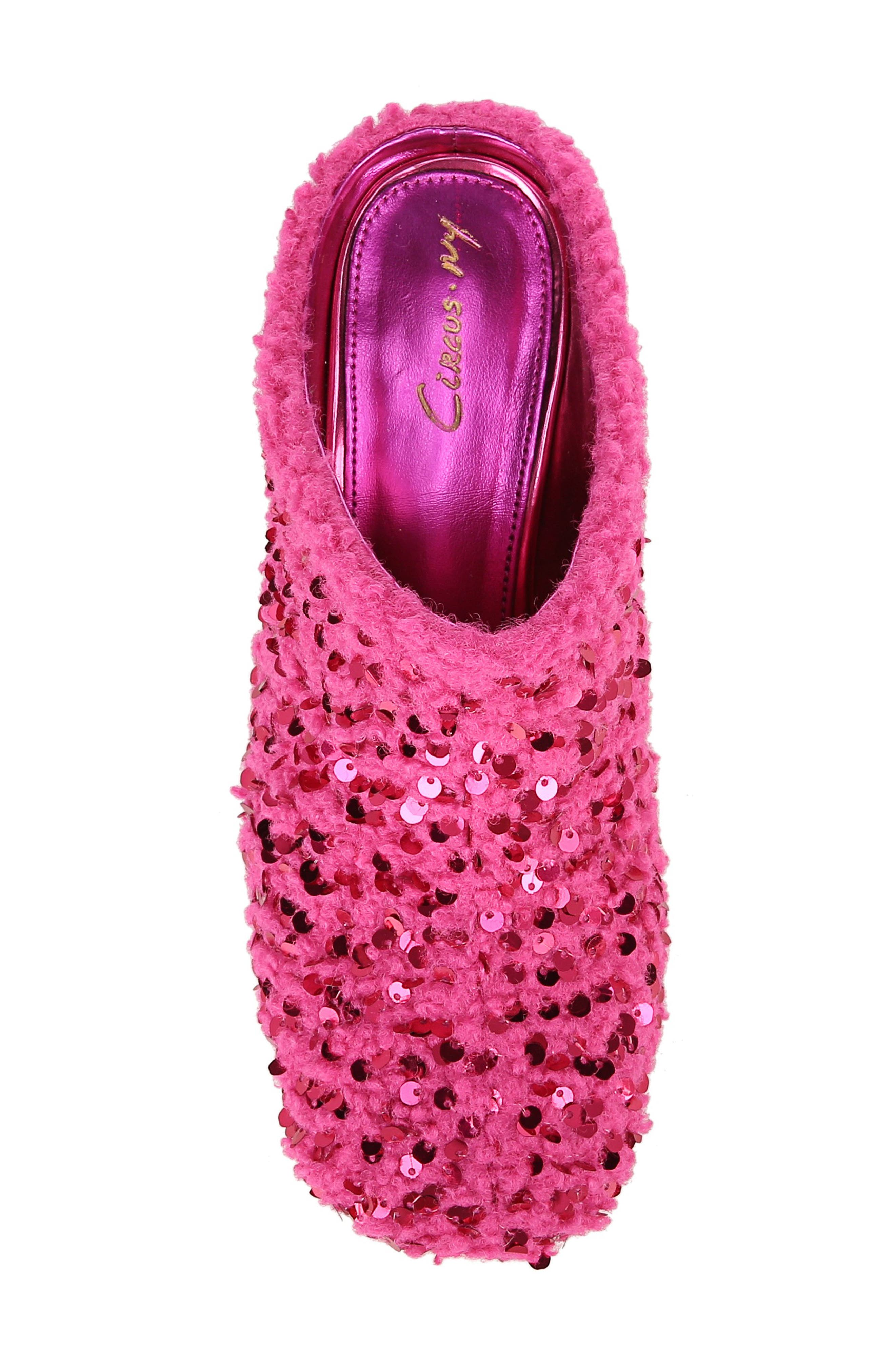Circus NY by Sam Edelman Orin Sequin Mule, Alternate, color, Pink Peacock