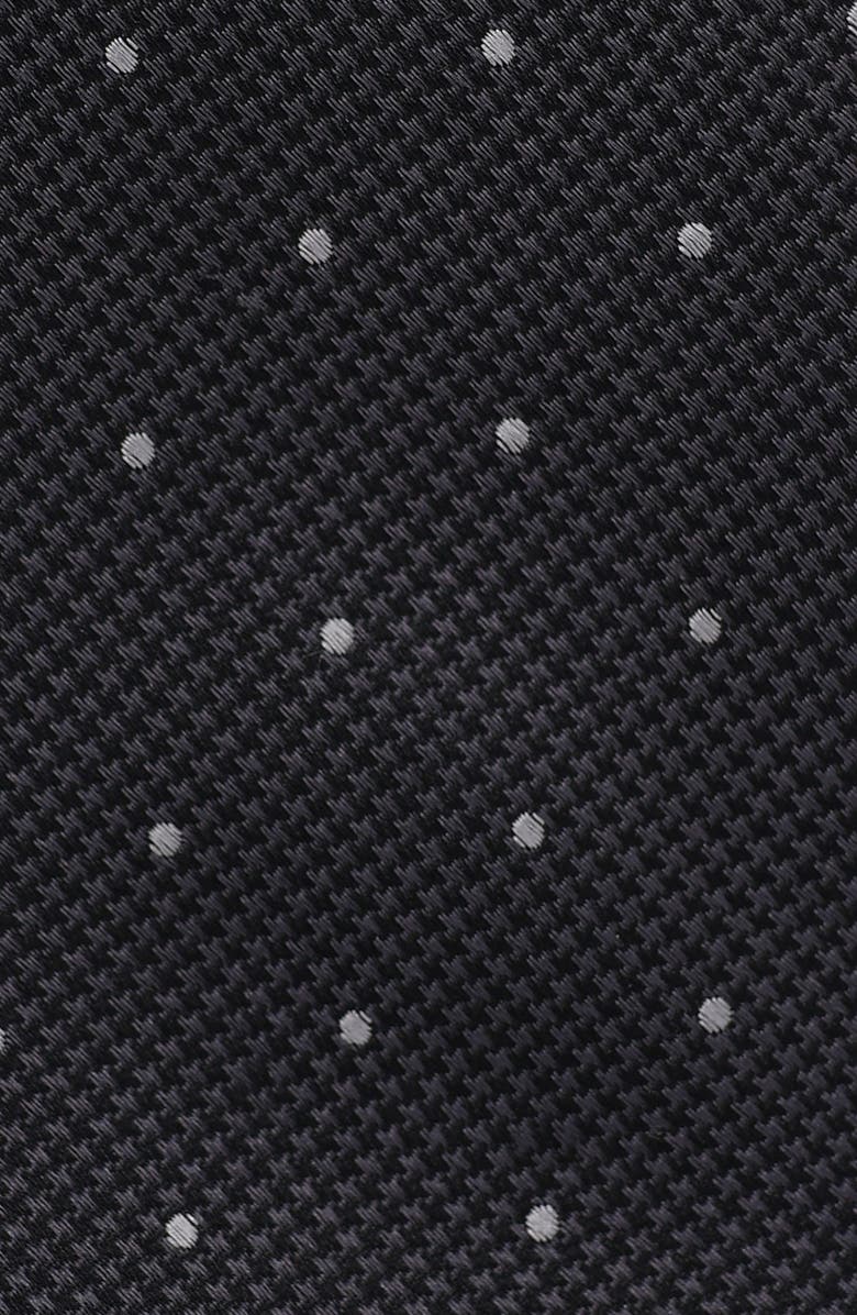 Ben Sherman Dot Print Tie, Alternate, color, Black/ Light. Grey