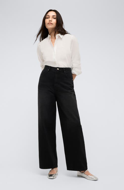 Shop Kenneth Cole Barrel Leg Jeans In Nik Wash