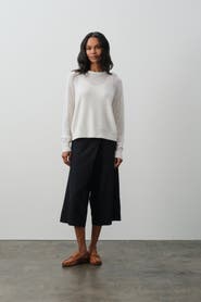 NAKED CASHMERE Rafaela Trompe L'oeil Cashmere Crewneck