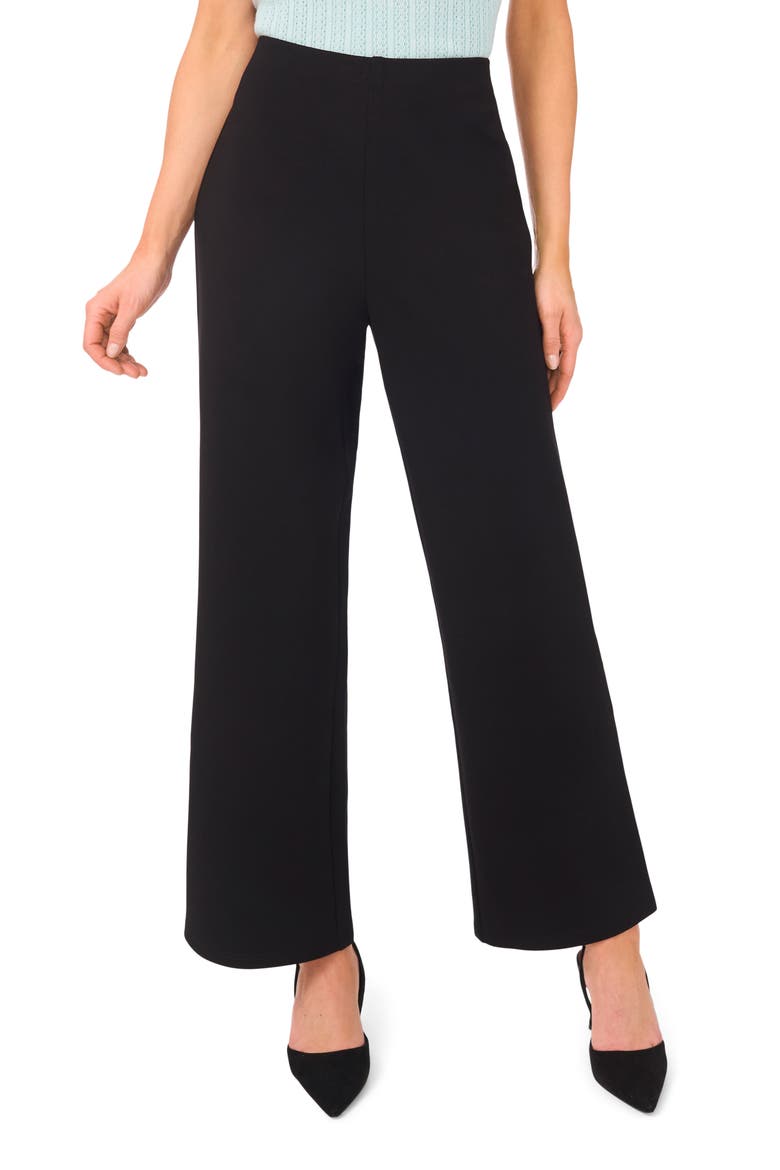 Ponte Straight Leg Pants, Main, color, RICH BLACK 060