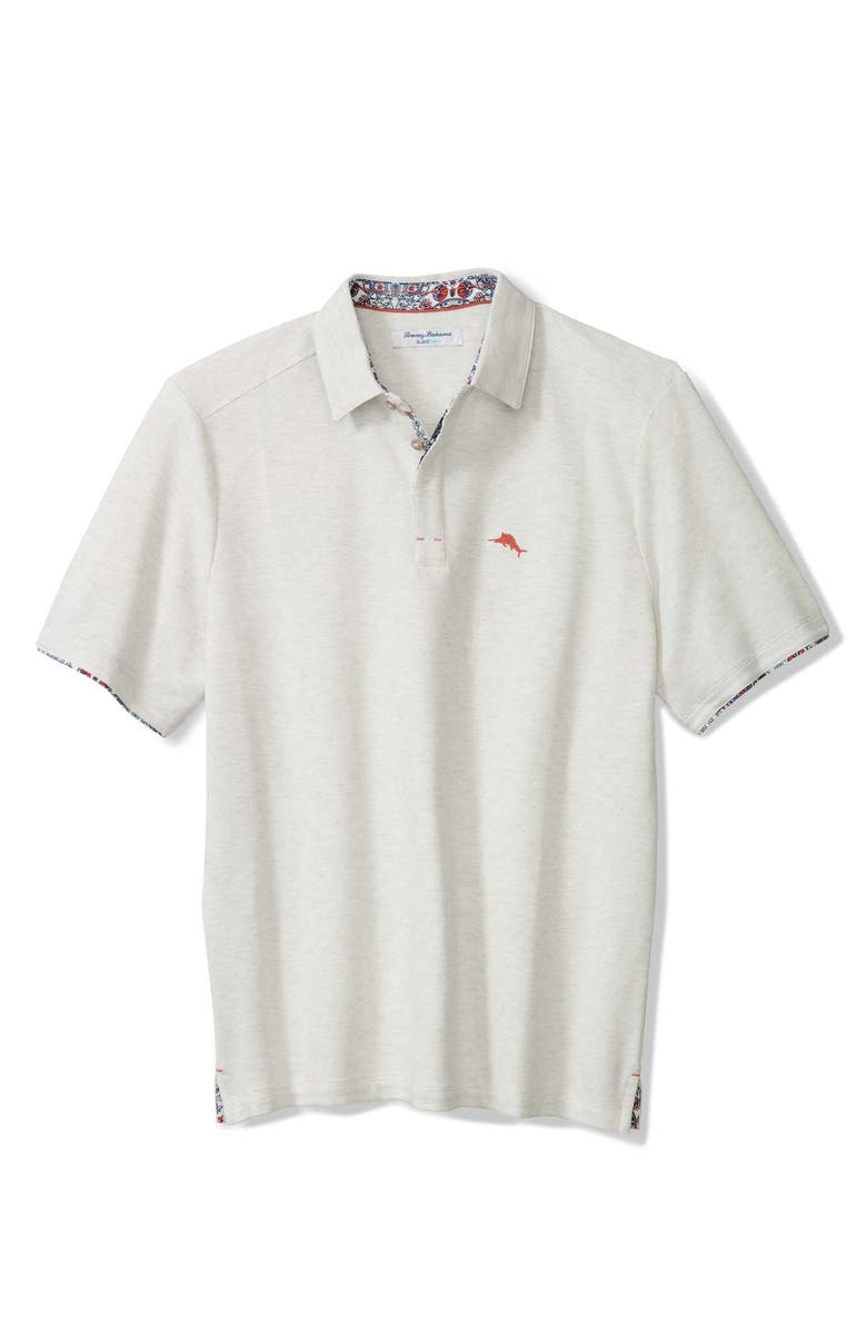 Tommy Bahama Santa Rosa Gardens Five O'Clock IslandZone<sup>®</sup> Polo, Main, color, Continental Heather