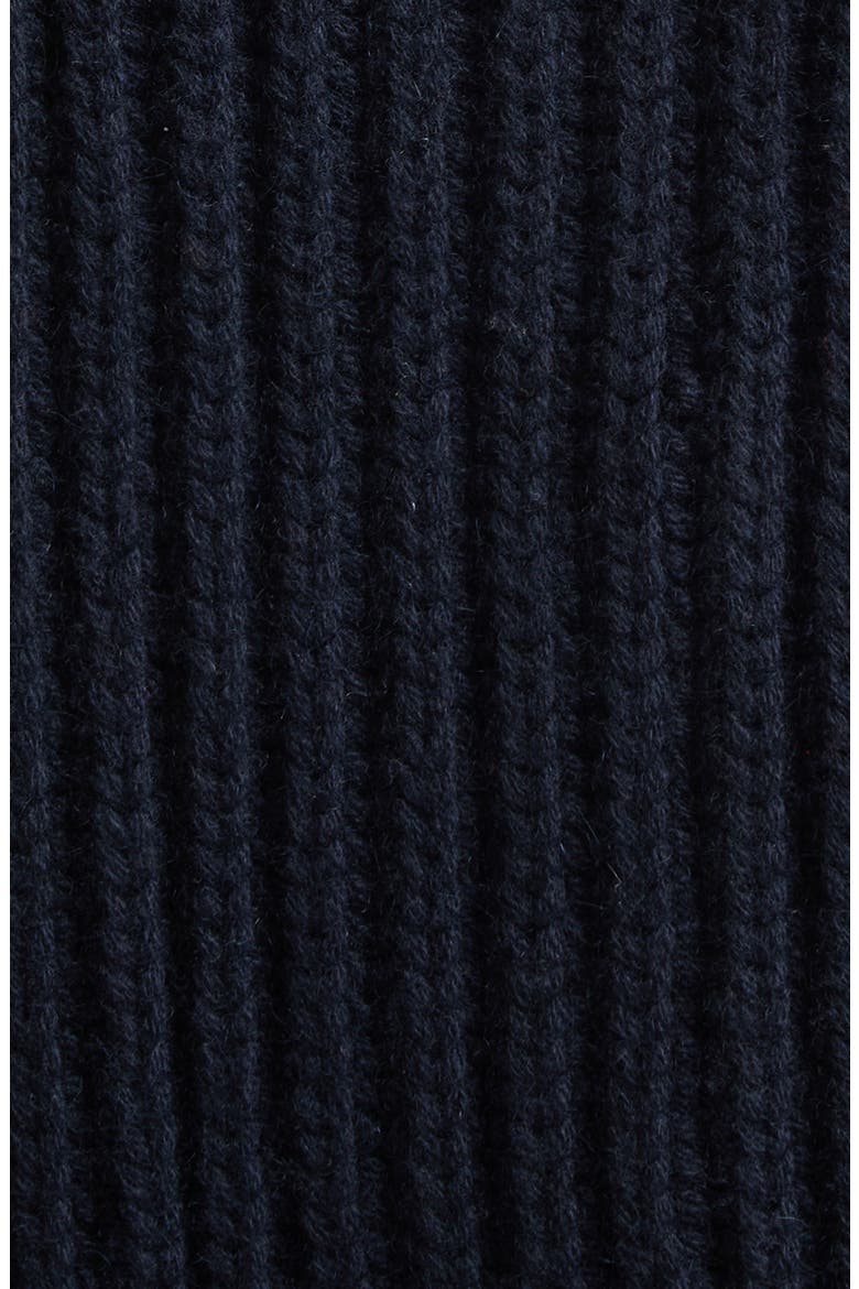 Chunky Cashmere Cardigan, Alternate, color, NAVY/ WHITE